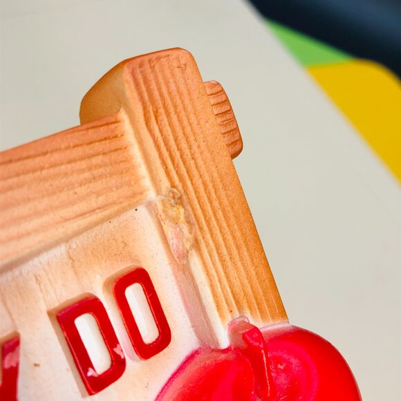 Vintage 1982 Miller Studio COOKERY DO Chalkware Wall Hanging Plaque with Hook - Picture 10 of 10